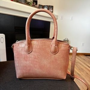Pink Crossbody Satchel Bag
